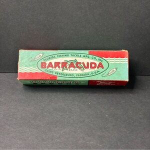 Vintage Barracuda Reflecto Spoon #3with #5 Capt.  - Florida Fishing Tackle Co.